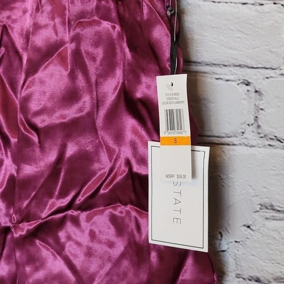 1.state Satin Camisole, Size Small - Purple - Picture 5 of 5